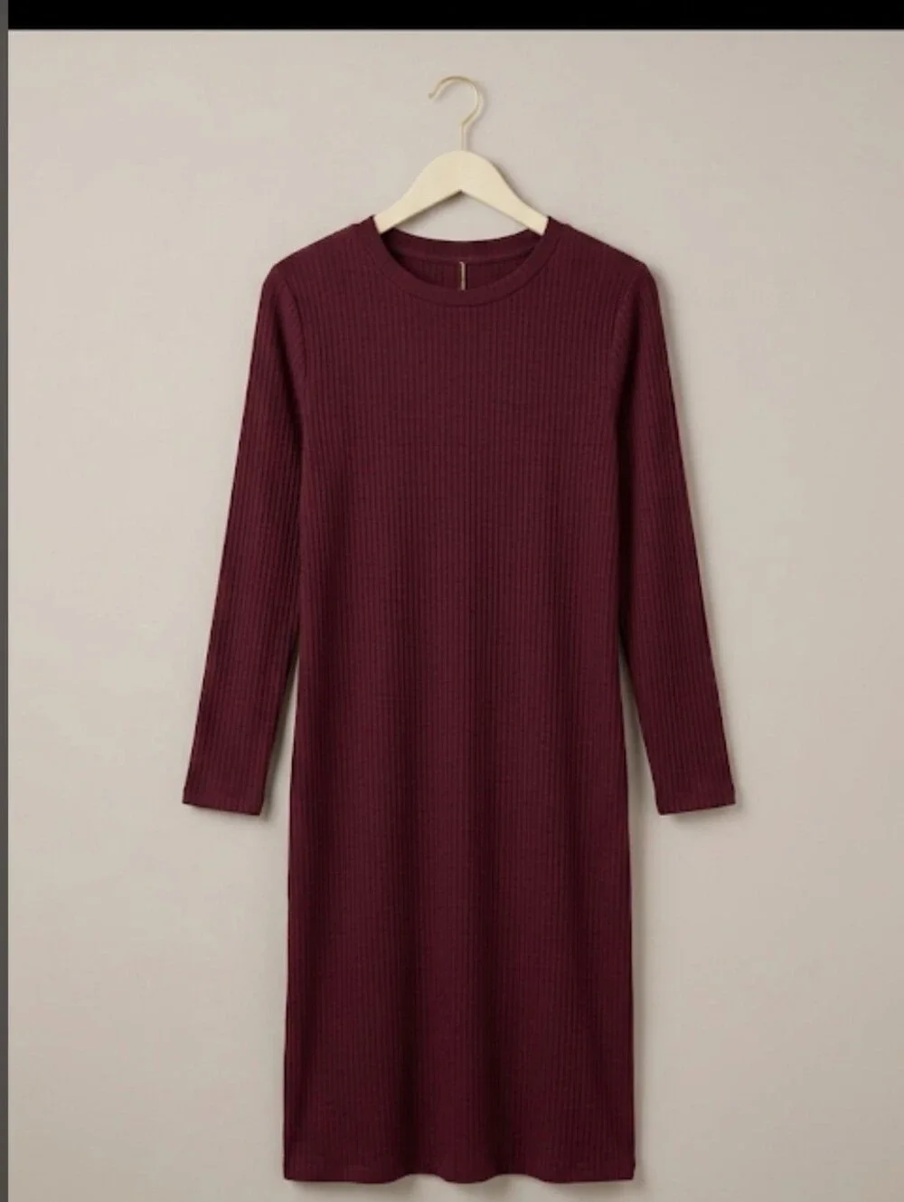 Universal Standard Geneva Crew Neck  Asymmetrical Dress in Jam Size Small =14W - Picture 3 of 12